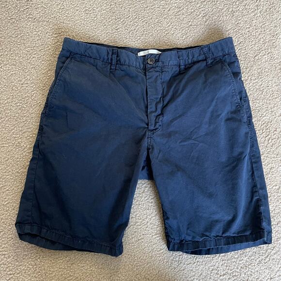 Norse Projects Aros Light Twill Shorts Blue (33) - Picture 1 of 7